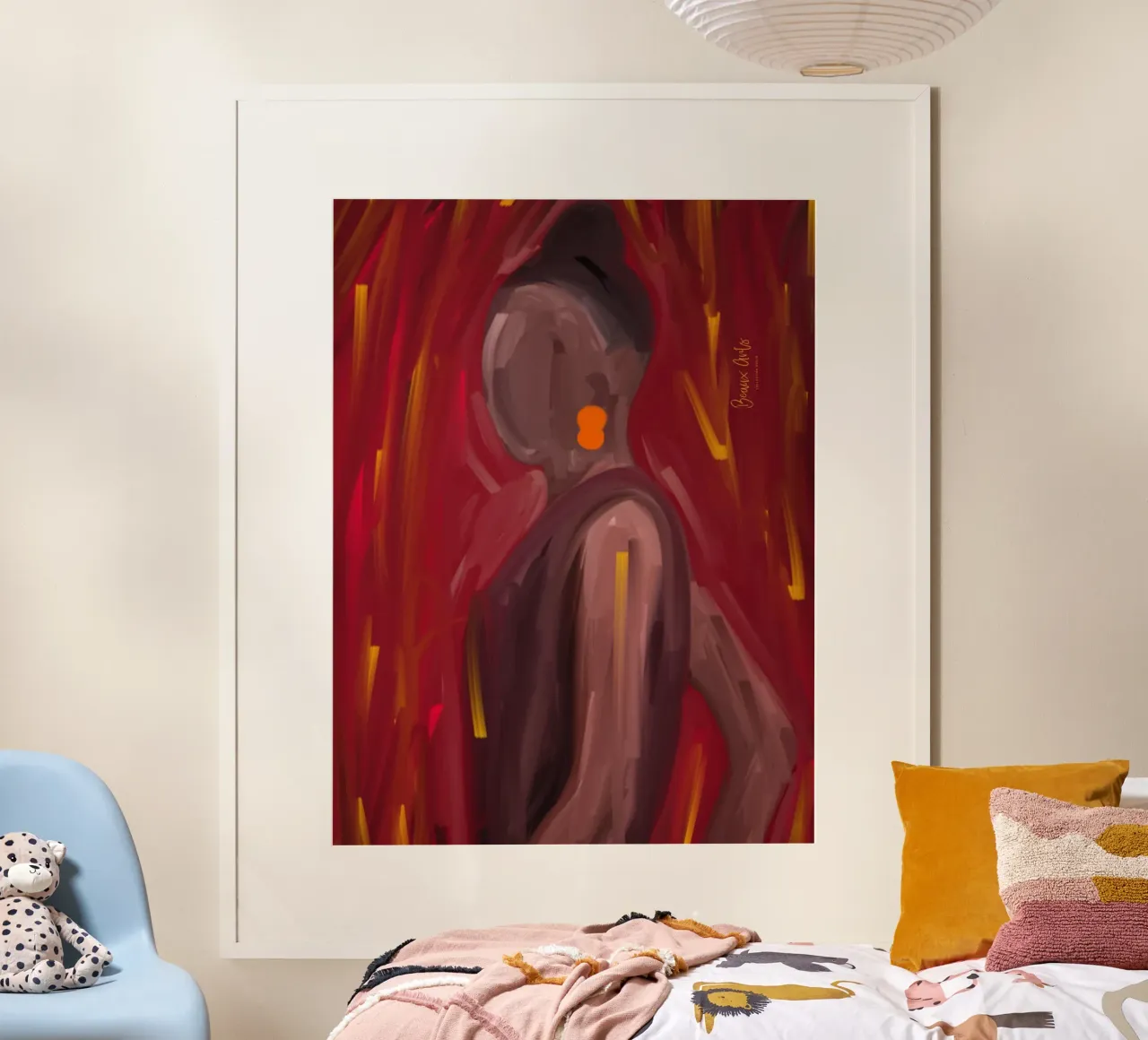 Afro Serena poster con telaio in plastica da Mathudace Créas