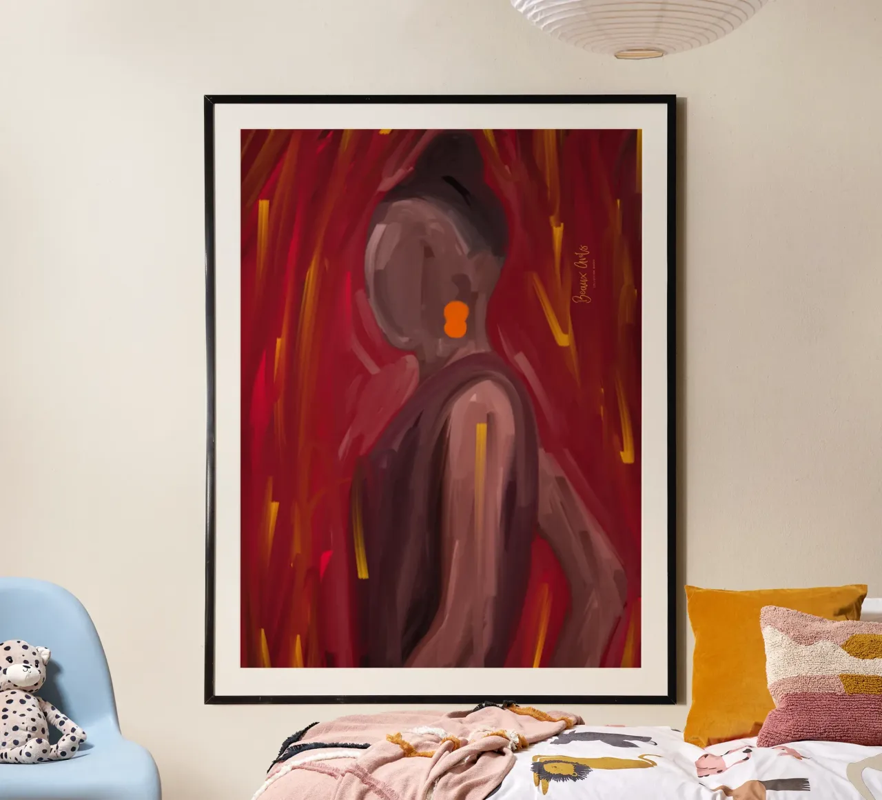 Afro Serena poster con telaio in plastica da Mathudace Créas
