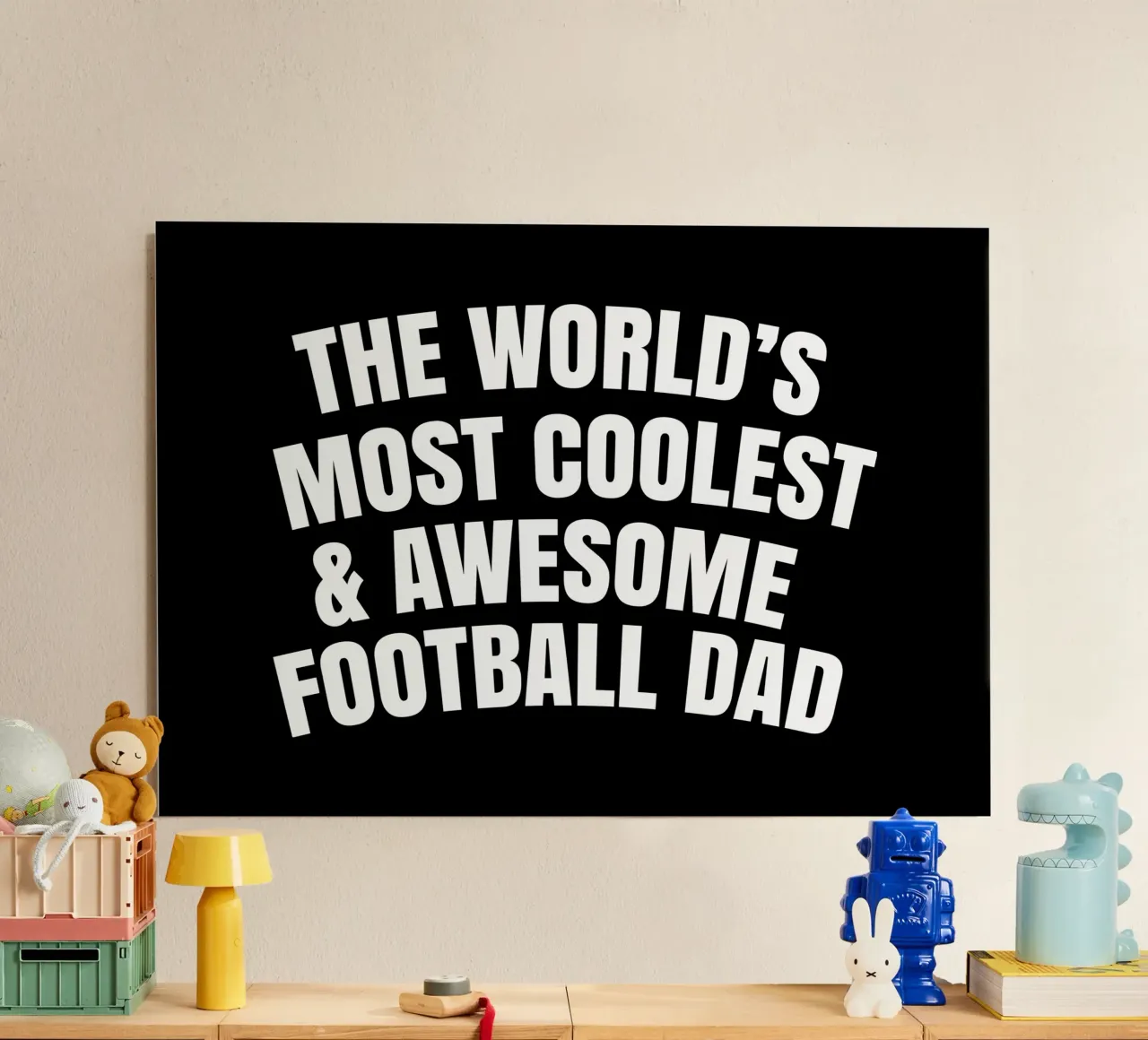 World's most coolest and awesome football dad alluminio dibond da happieeagle