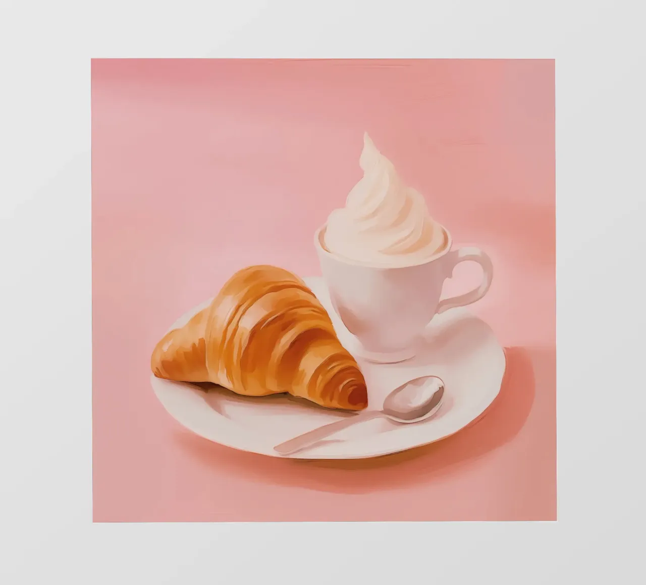 Croissant Pariser in pastello telo in pvc da Carinaprint