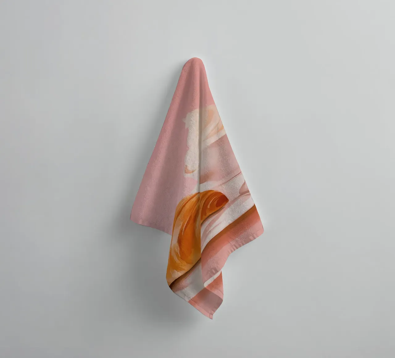 Pariser Croissant in Pastel towel by Carinaprint