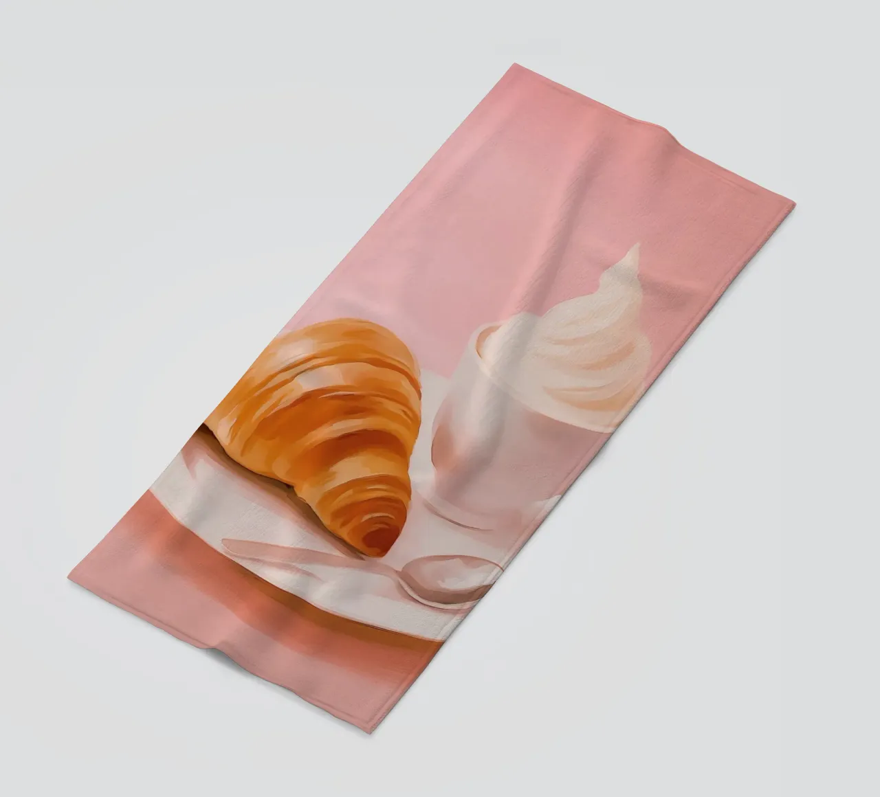 Croissant Pariser in pastello telo mare da Carinaprint