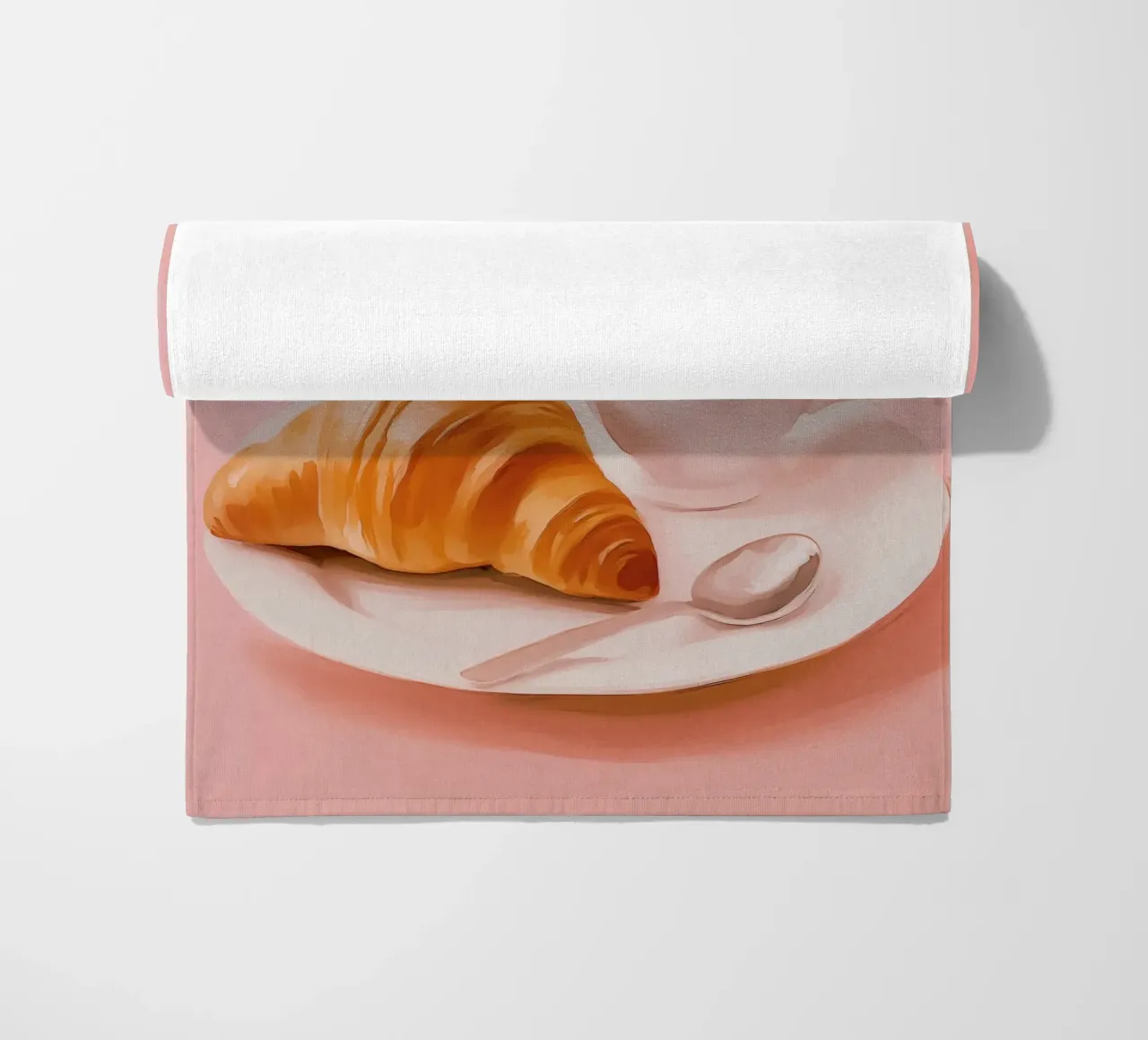 Croissant Pariser in pastello telo mare da Carinaprint