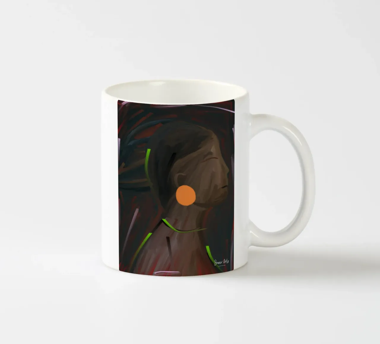 Afro Kinship tazza in ceramica da Mathudace Créas