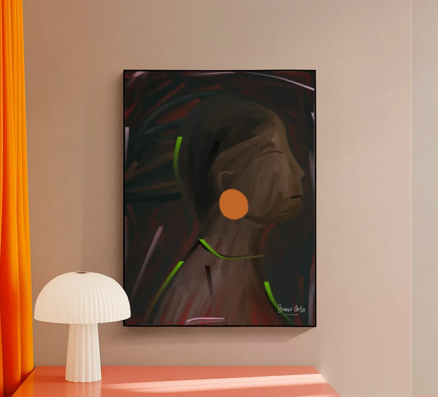 Afro Kinship acryl van Mathudace Créas