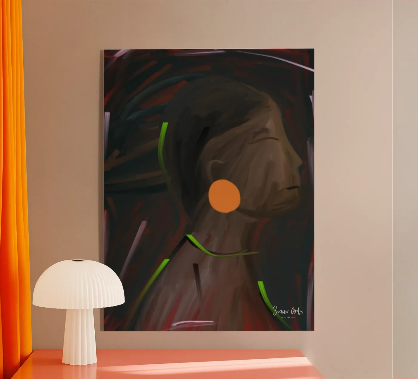 Afro Kinship acryl van Mathudace Créas