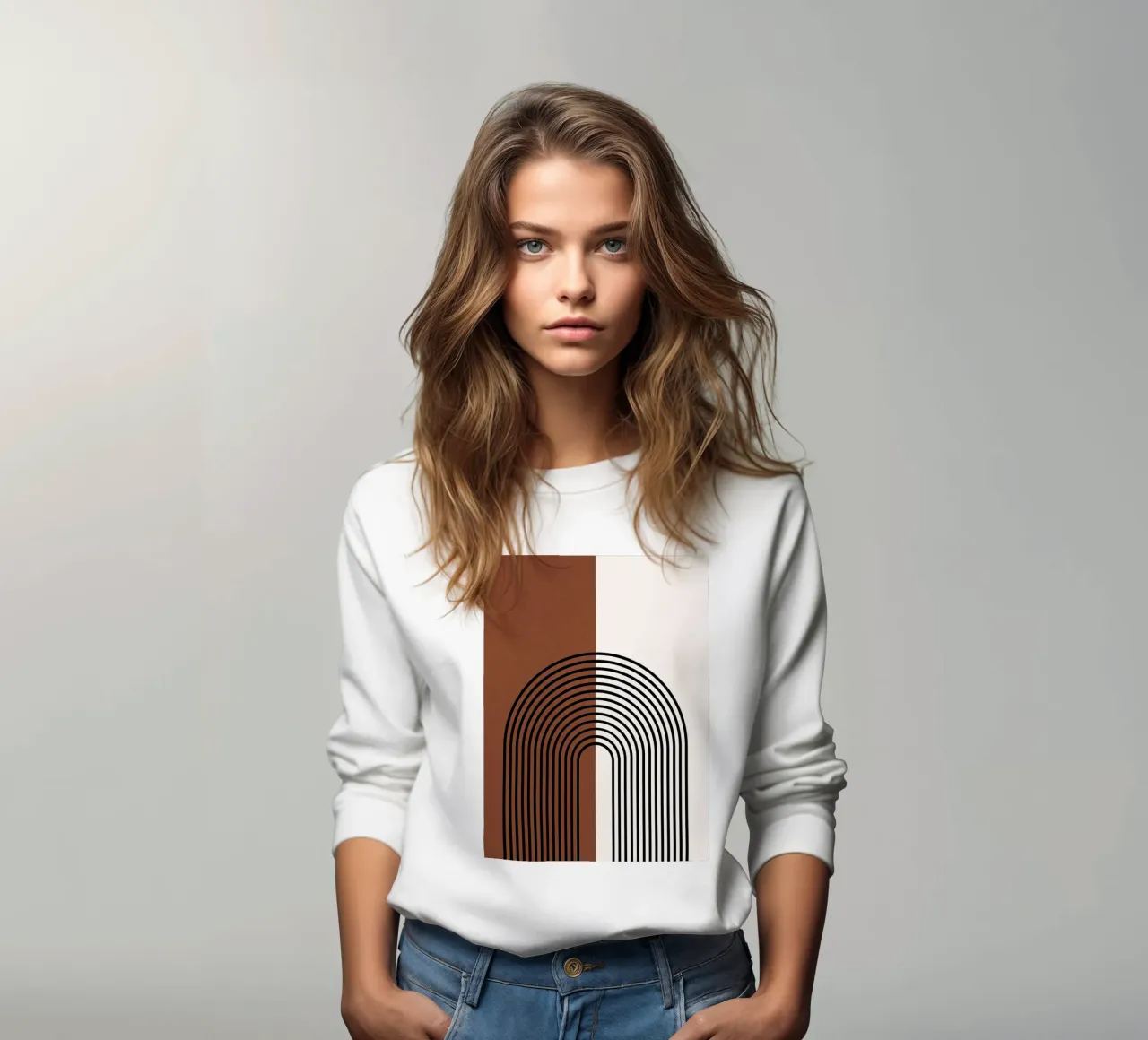 Linee semicircolari Boho - moderne e minimaliste felpa da Whole©