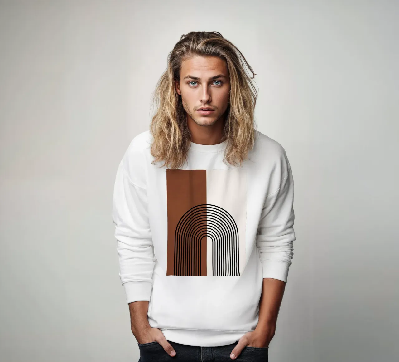 Linee semicircolari Boho - moderne e minimaliste felpa da Whole©