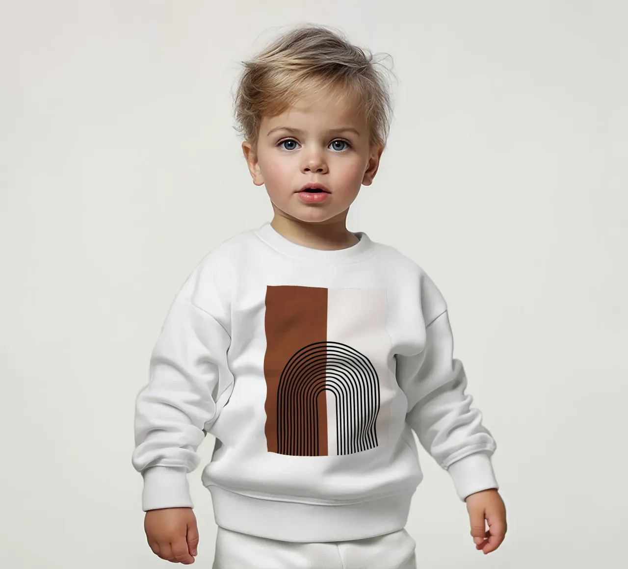 Linee semicircolari Boho - moderne e minimaliste felpa neonato da Whole©