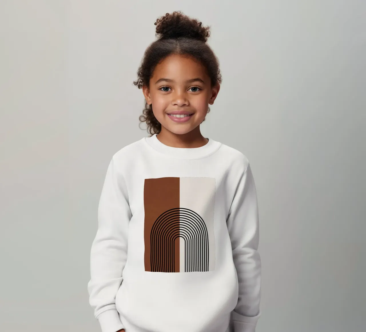 Linee semicircolari Boho - moderne e minimaliste felpa bambino da Whole©