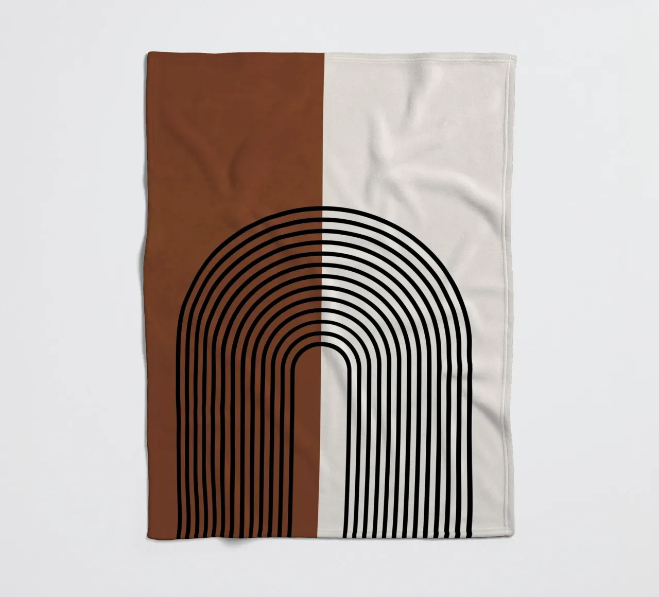 Linee semicircolari Boho - moderne e minimaliste coperta in pile da Whole©