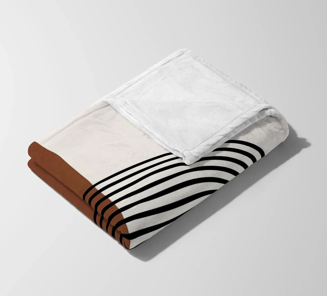 Linee semicircolari Boho - moderne e minimaliste coperta in pile da Whole©