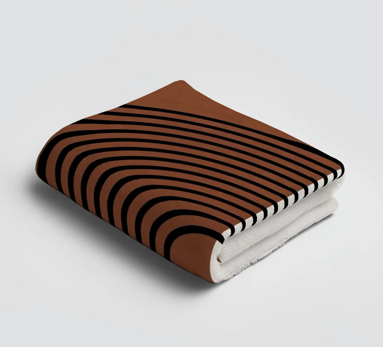 Boho semi-circular lines - modern & minimalist towel by Whole©