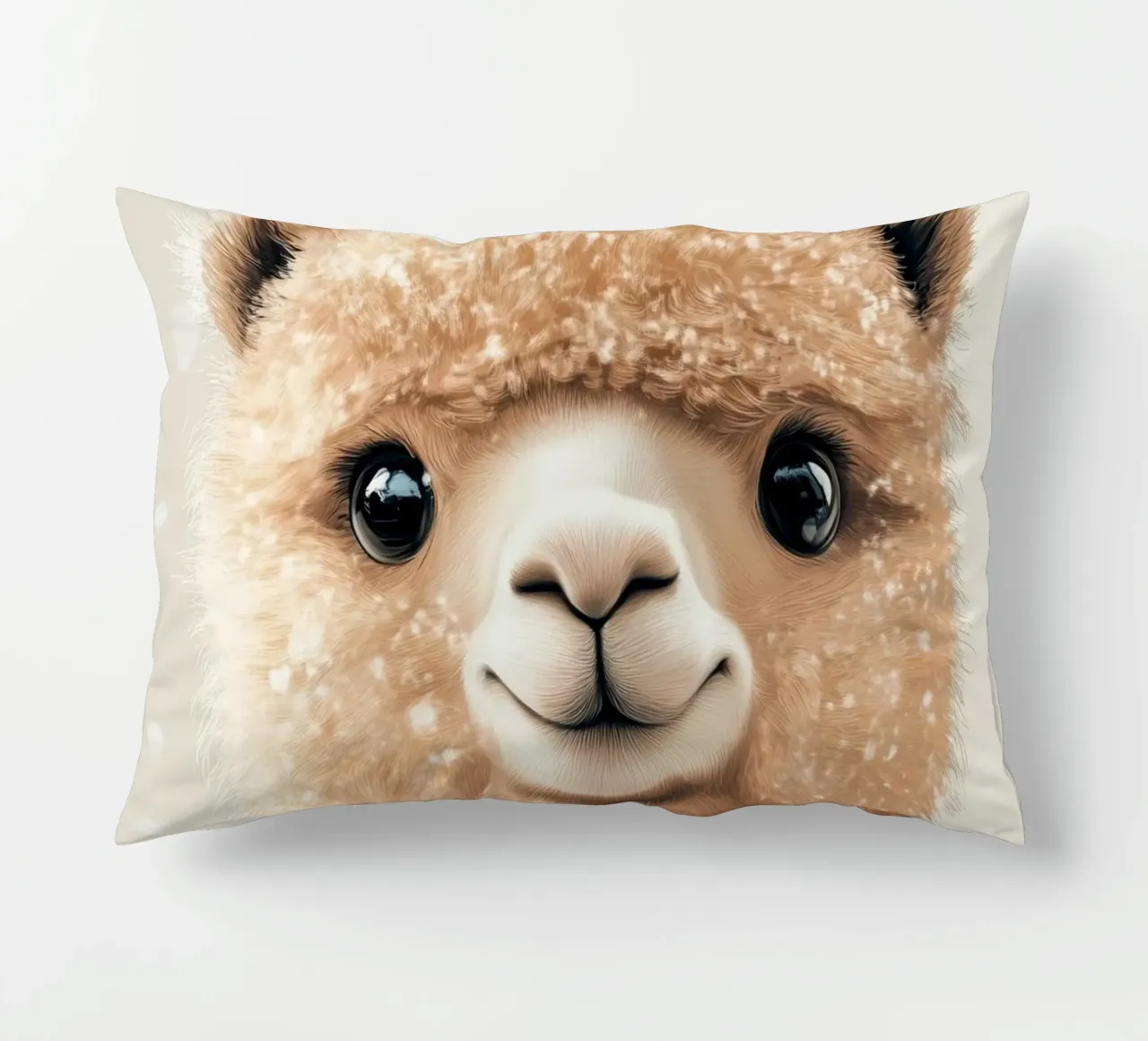 HeldIn #29: Alpaca feiert Weihnachten decorative cushion by farbenhelden
