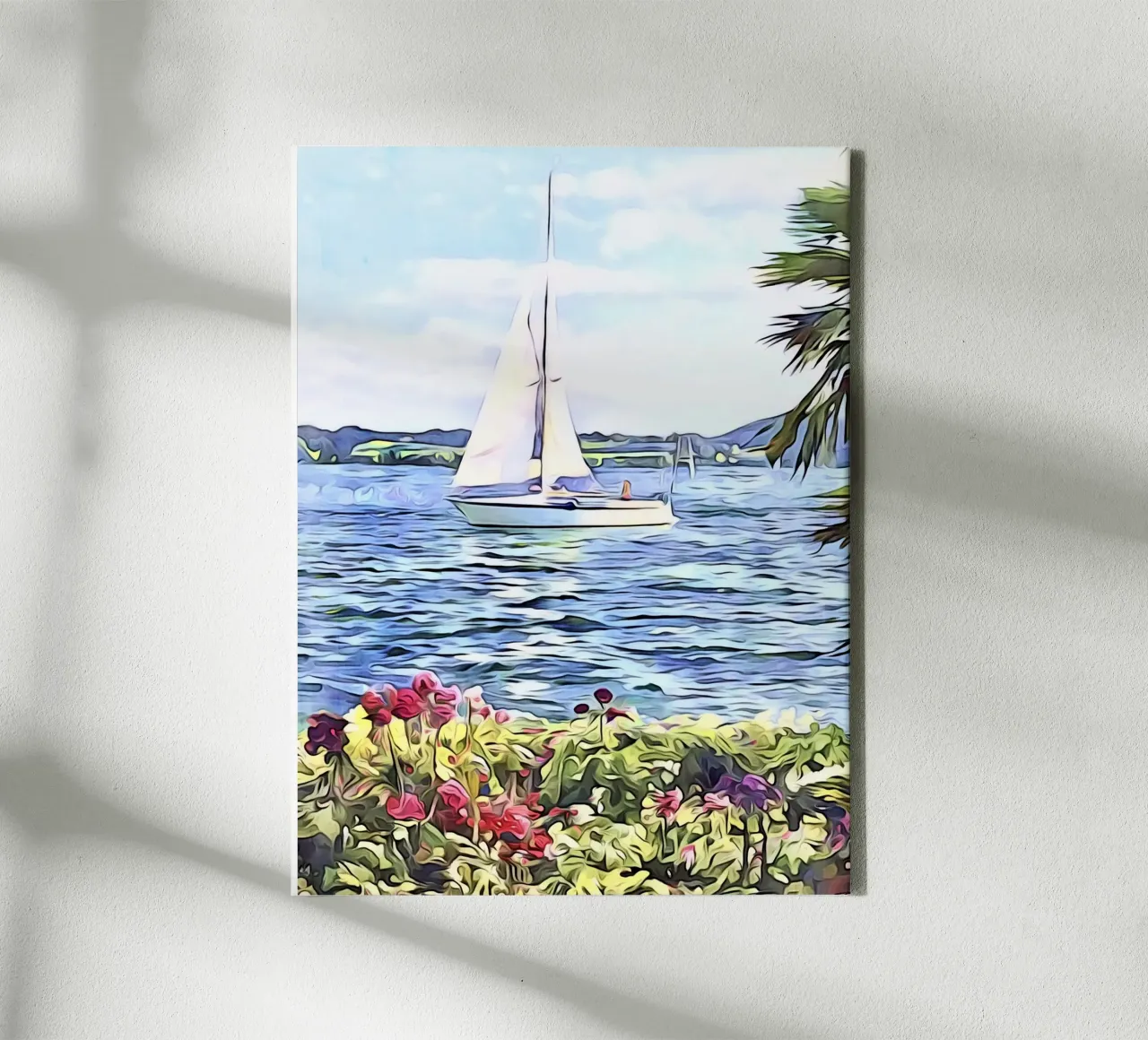 Überlingen aan het Bodenmeer, Motief 6 canvas met Baklijst van ZAMART
