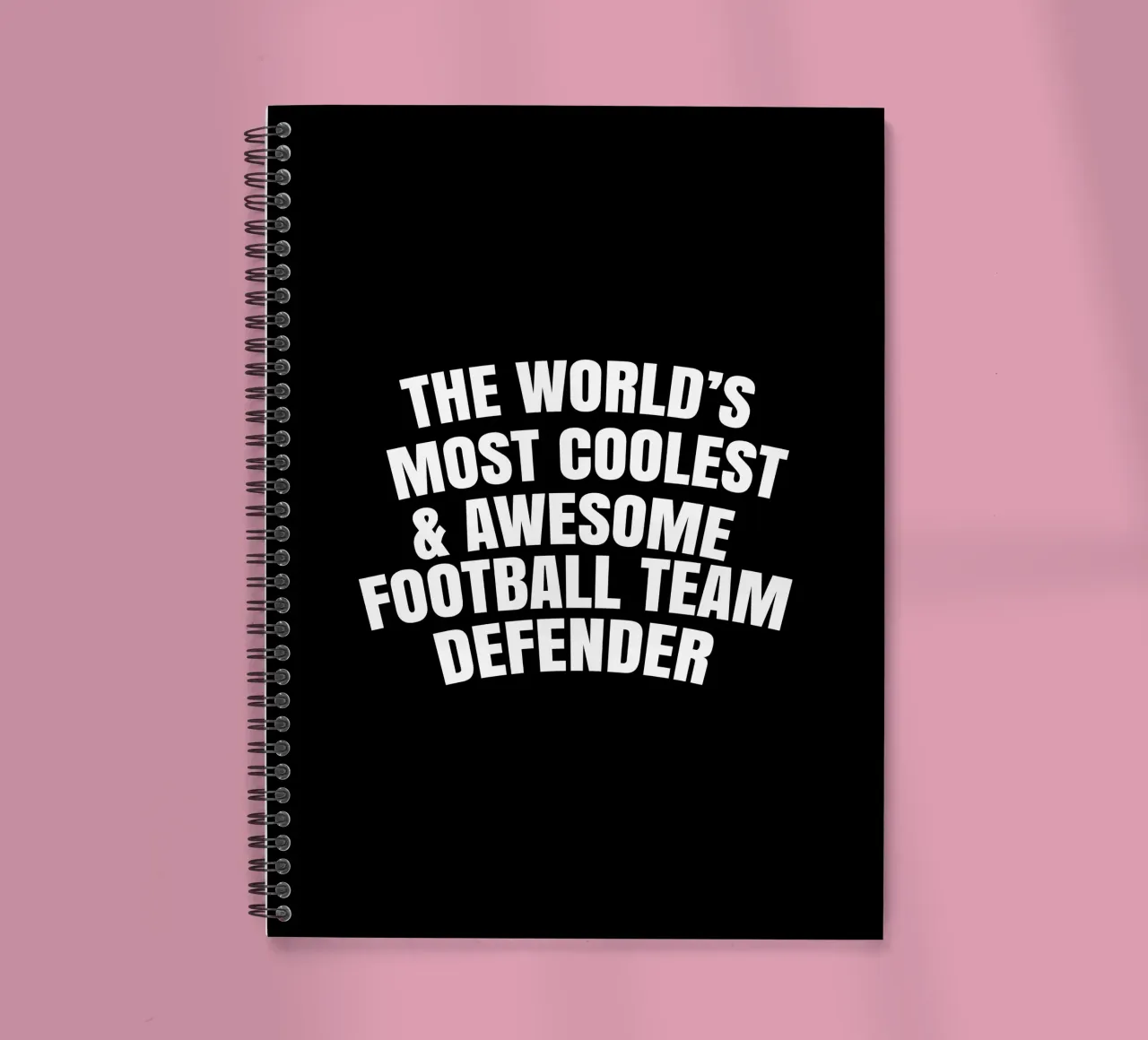 World's most coolest and awesome football team defender carnet à spirale de happieeagle