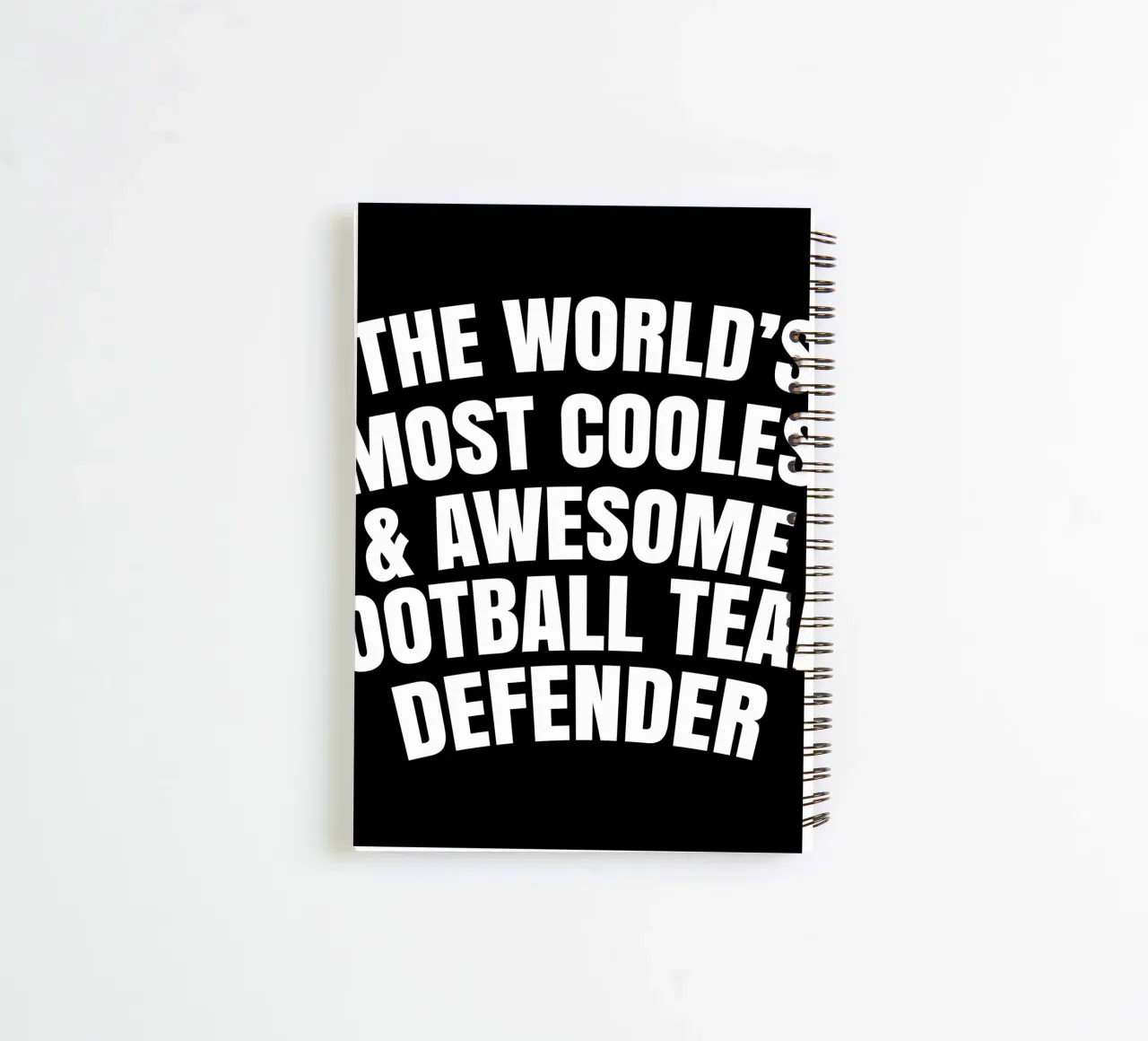 World's most coolest and awesome football team defender carnet à spirale de happieeagle