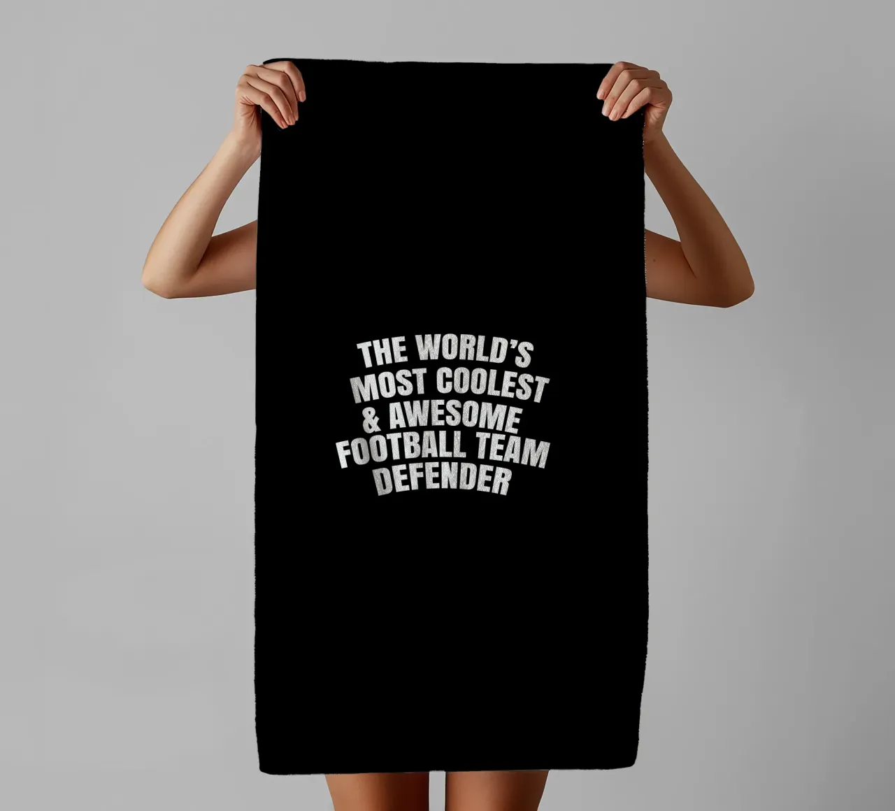 World's most coolest and awesome football team defender asciugamano da bagno da happieeagle