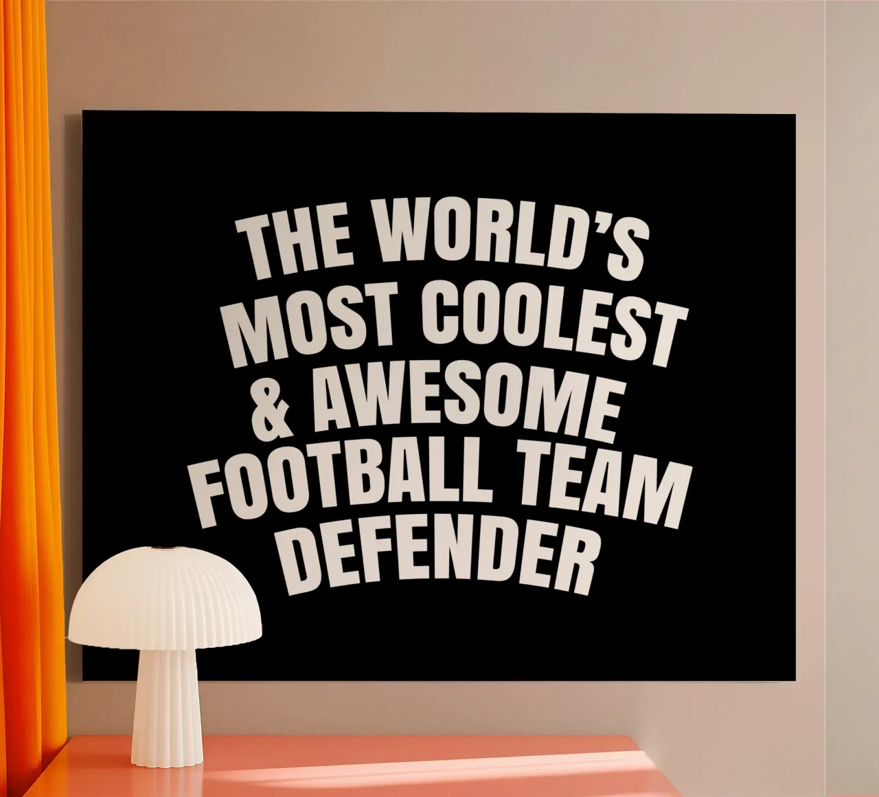 World's most coolest and awesome football team defender canvas by happieeagle