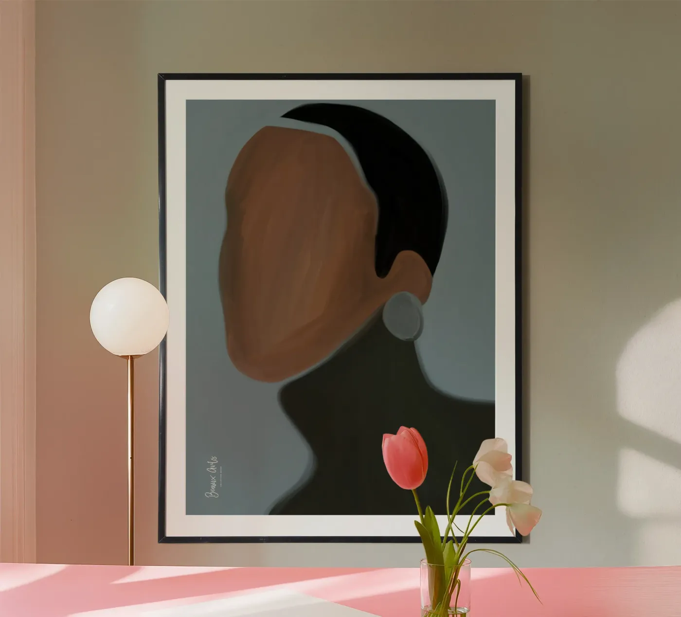Afro Bloom poster van Mathudace Créas