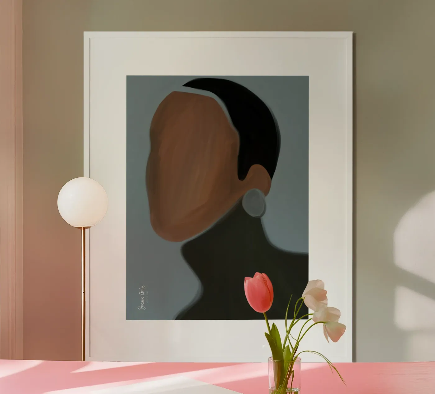 Afro Bloom poster van Mathudace Créas