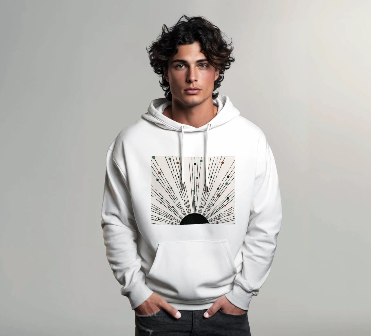 Sunbeams Boho design - minimale e dinamico felpa con cappuccio da Whole©