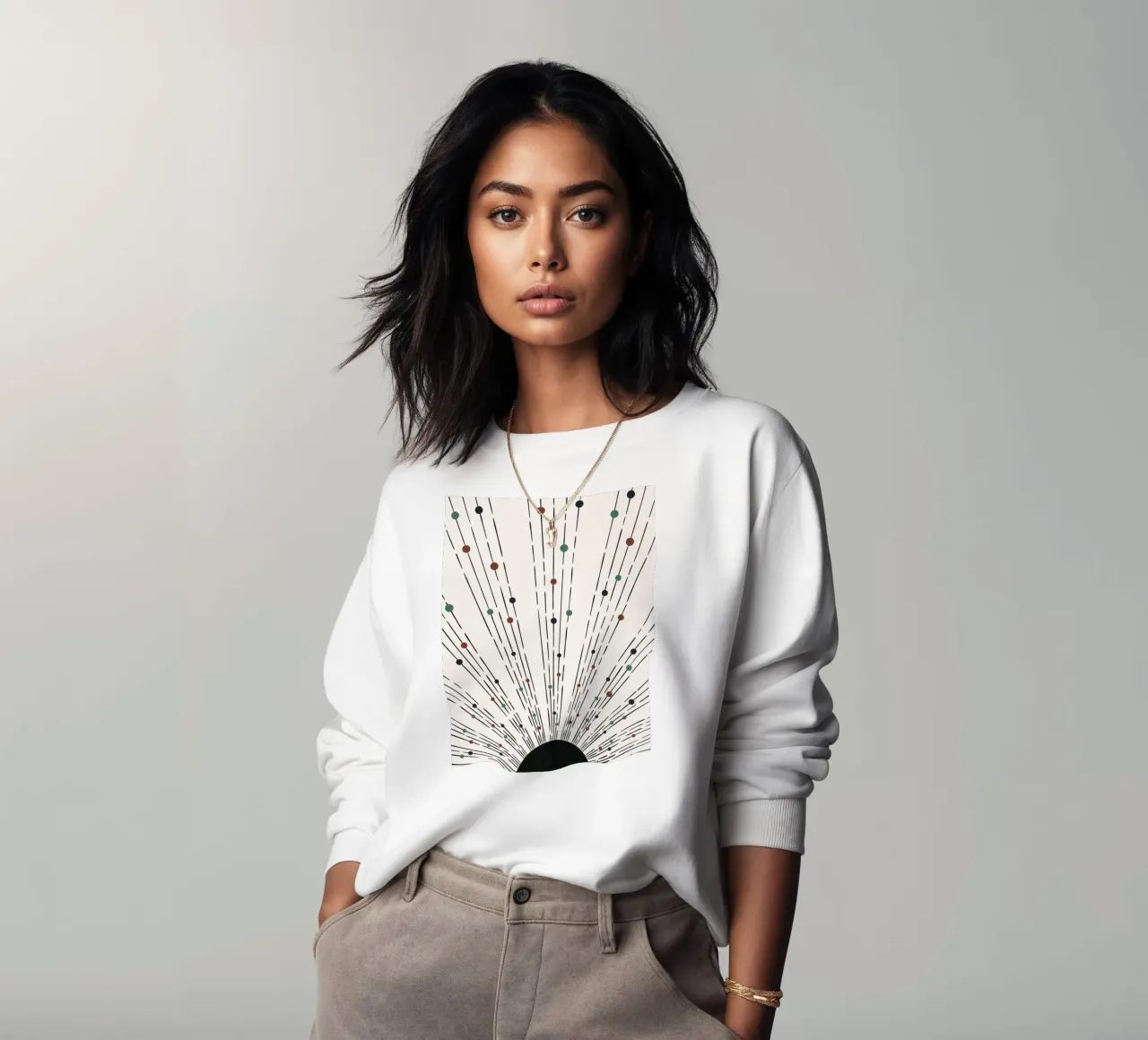 Sunbeams Boho design - minimale e dinamico felpa da Whole©