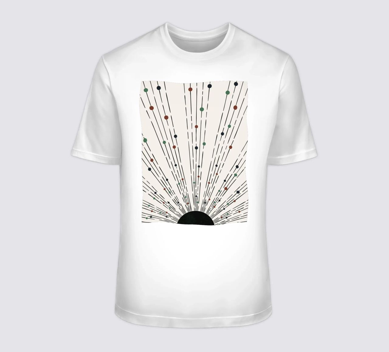 Sunbeams Boho design - minimal & dynamic t-shirt by Whole©