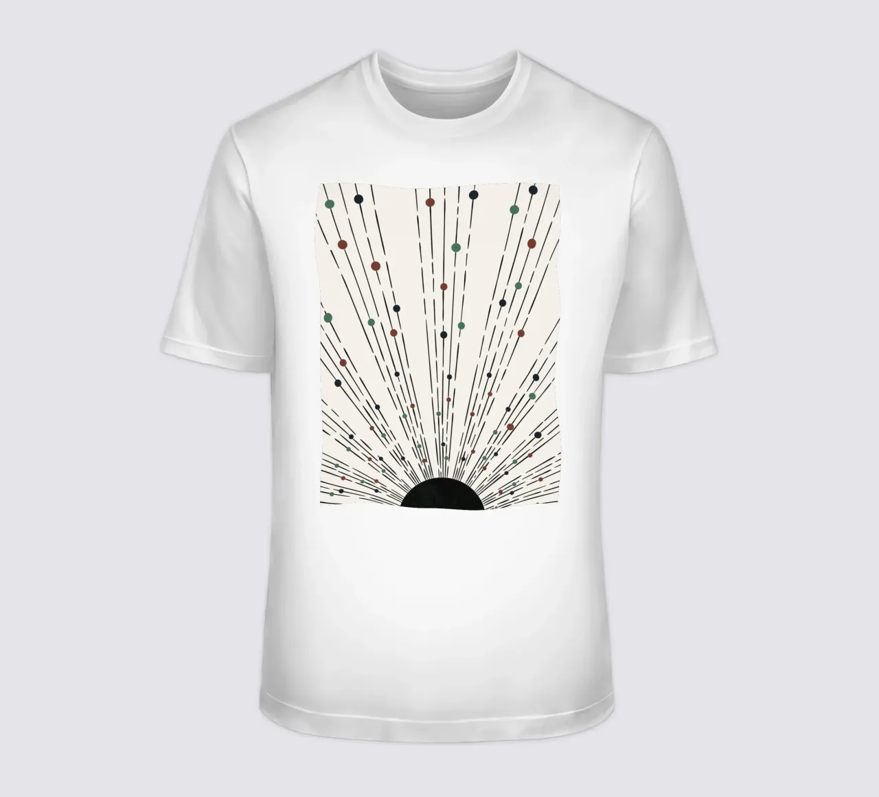 Sunbeams Boho design - minimal & dynamic t-shirt by Whole©