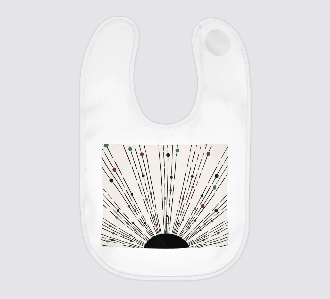 Sunbeams Boho design - minimale e dinamico bavaglino da Whole©