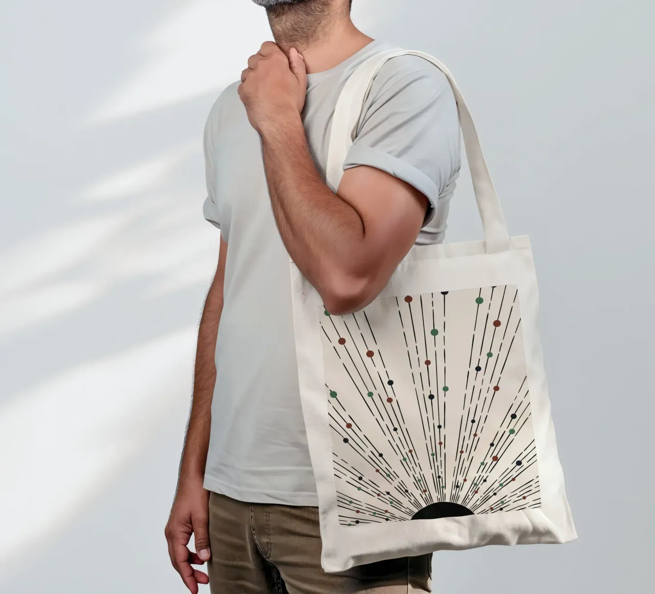 Sunbeams Boho design - minimale e dinamico borsa in juta da Whole©