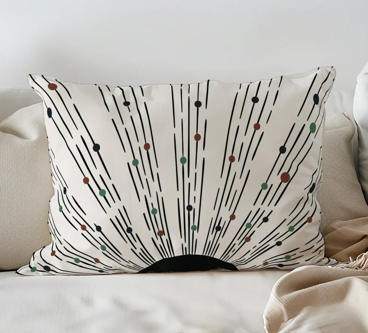 Sunbeams Boho design - minimale e dinamico cuscino da Whole©