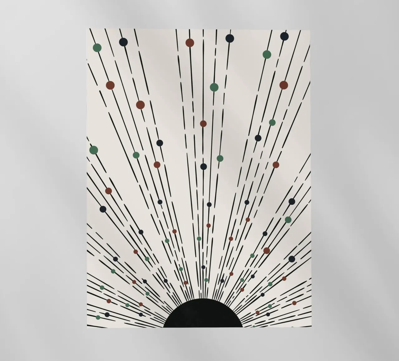 Sunbeams Boho design - minimale e dinamico pellicola backlit da Whole©