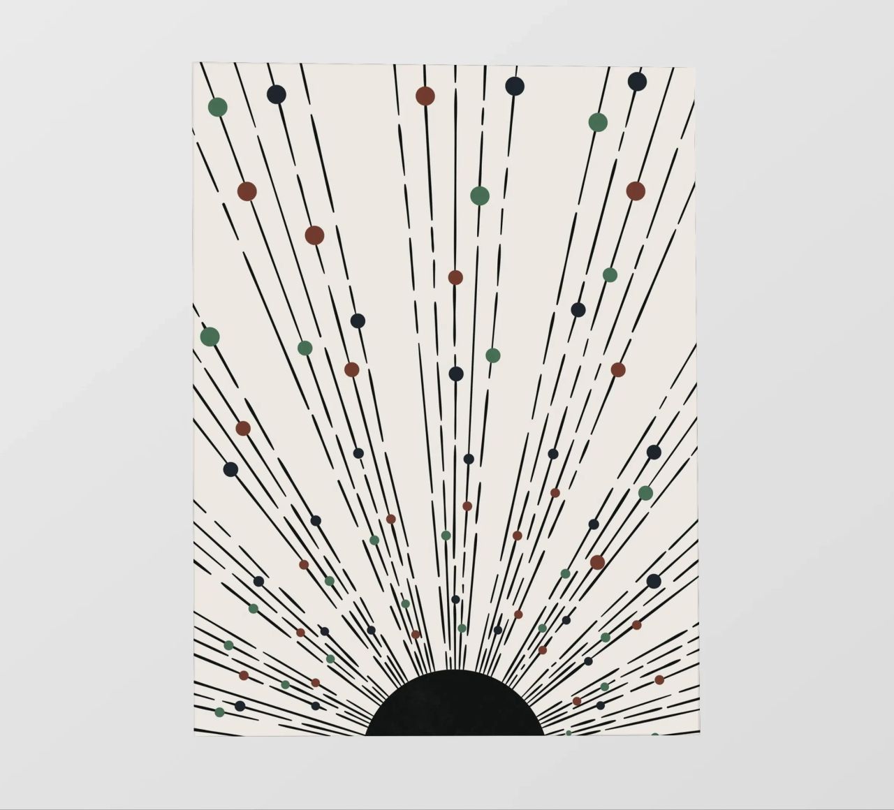Sunbeams Boho design - minimale e dinamico pellicola backlit da Whole©
