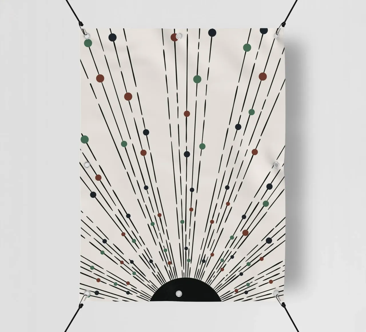 Sunbeams Boho design - minimale e dinamico telo in pvc da Whole©