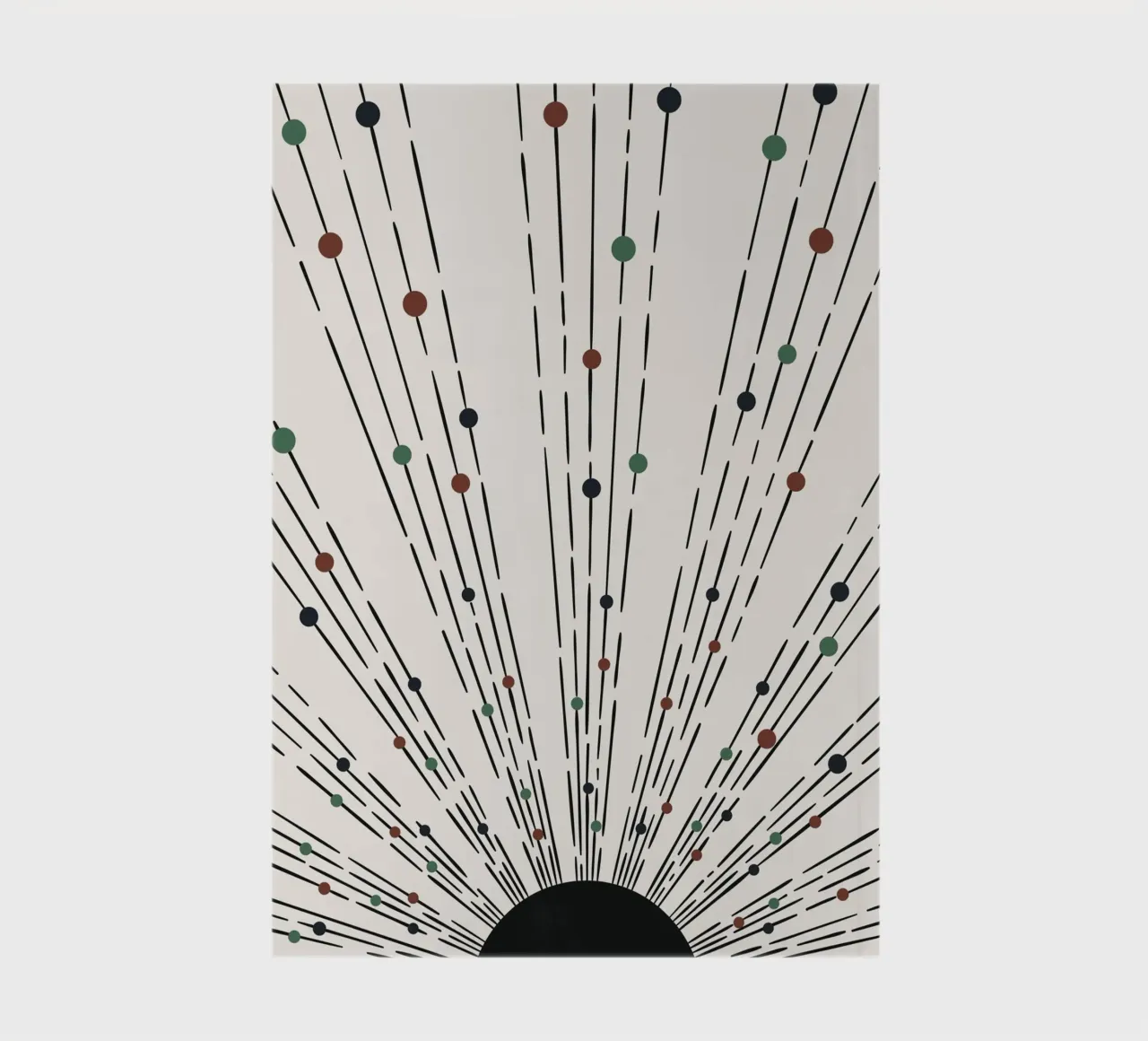 Sunbeams Boho design - minimal & dynamic notebook by Whole©