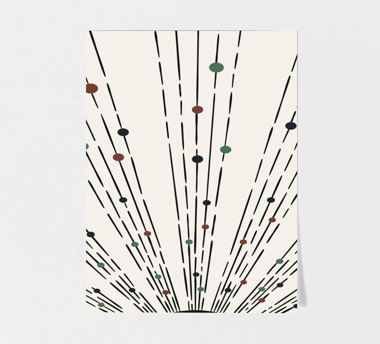 Sunbeams Boho design - minimal & dynamic sticker sheet by Whole©