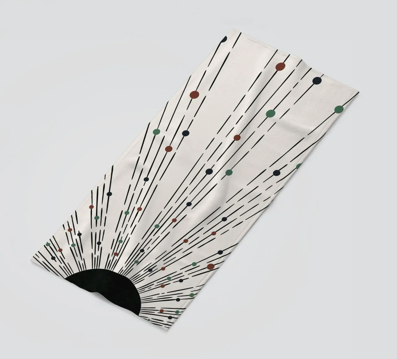 Sunbeams Boho design - minimale e dinamico telo mare da Whole©