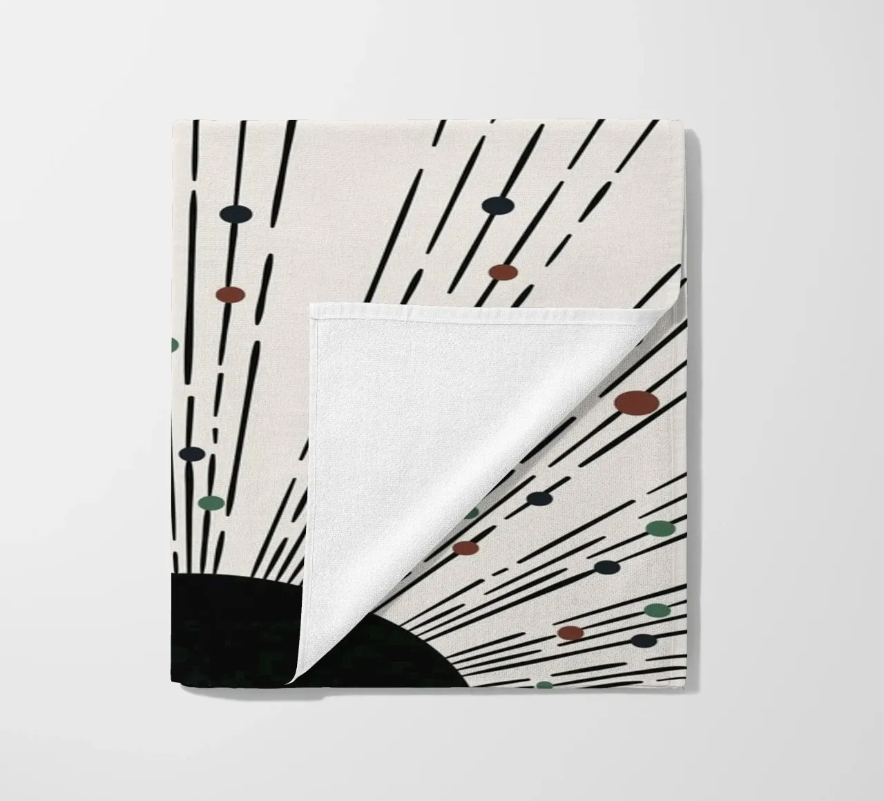 Sunbeams Boho design - minimale e dinamico telo mare da Whole©