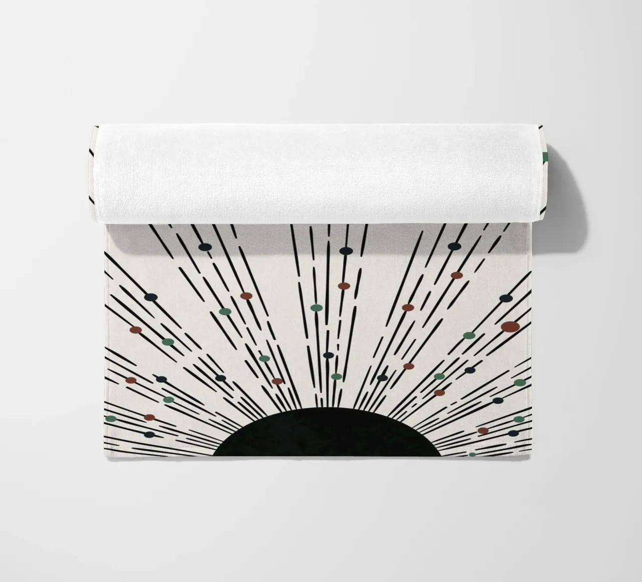 Sunbeams Boho design - minimale e dinamico telo mare da Whole©