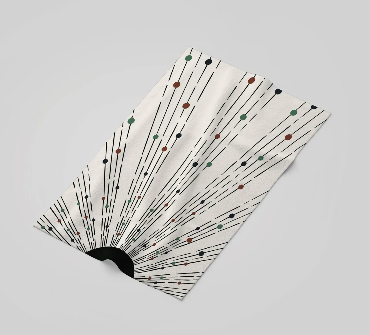 Sunbeams Boho design - minimale e dinamico telo mare da Whole©