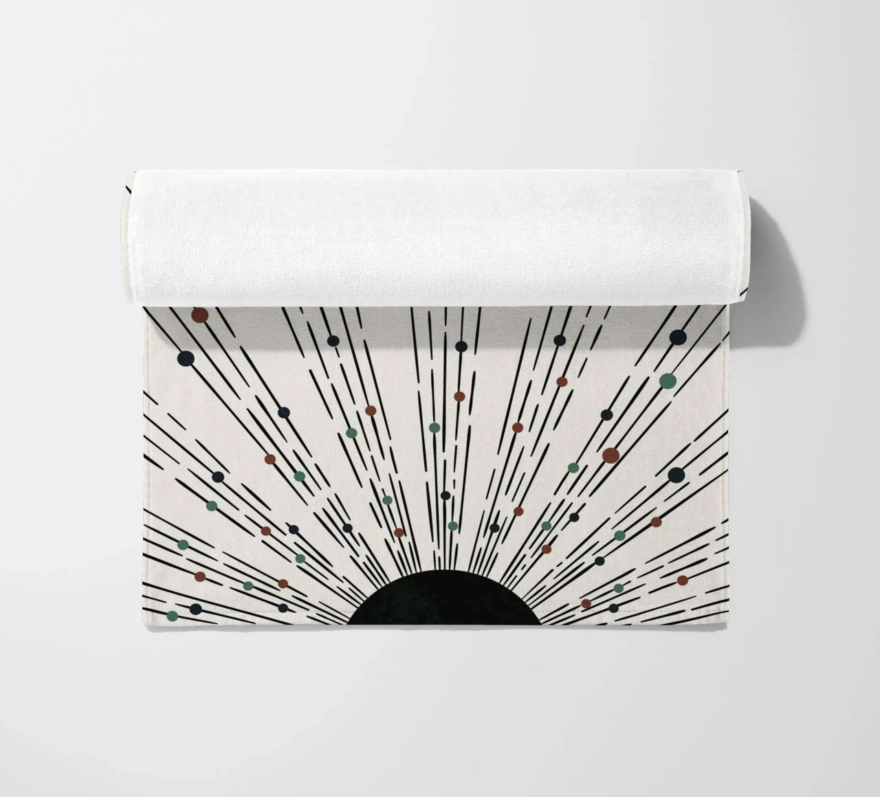 Sunbeams Boho design - minimale e dinamico telo mare da Whole©