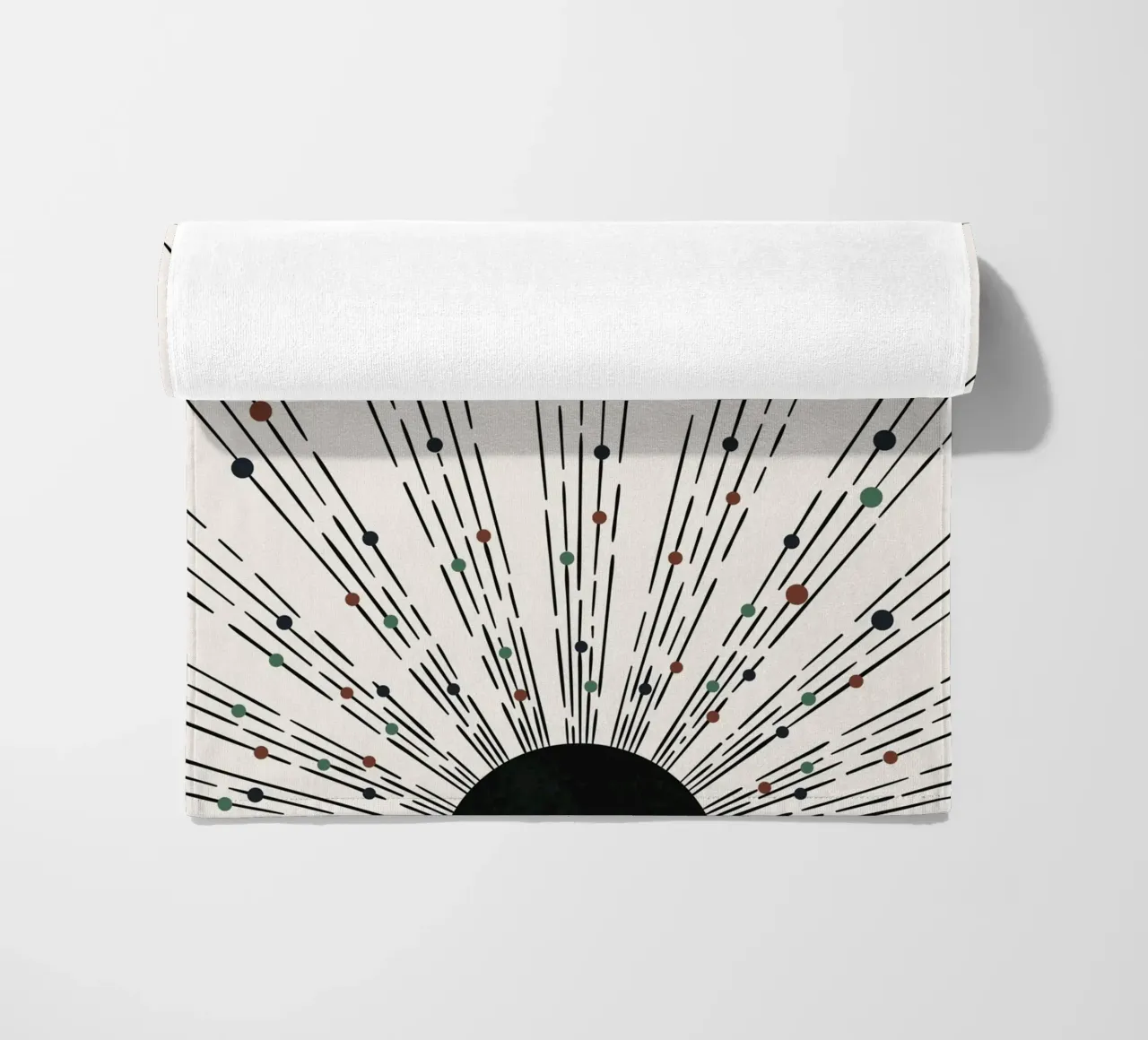 Sunbeams Boho design - minimale e dinamico telo mare da Whole©