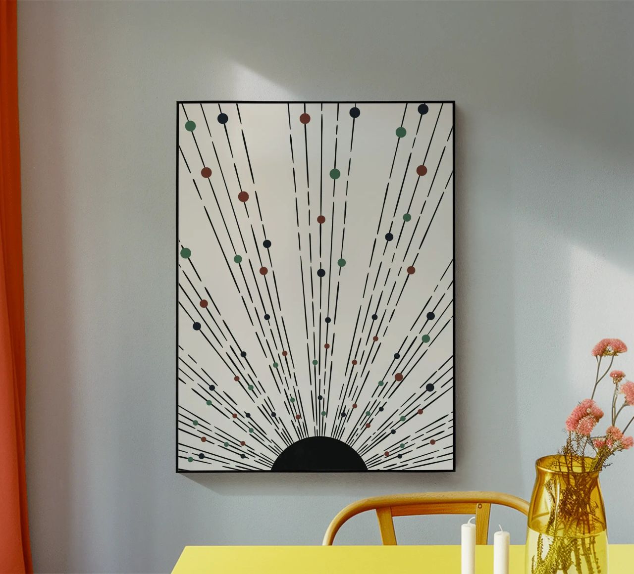 Sunbeams Boho design - minimale e dinamico plexiglass da Whole©