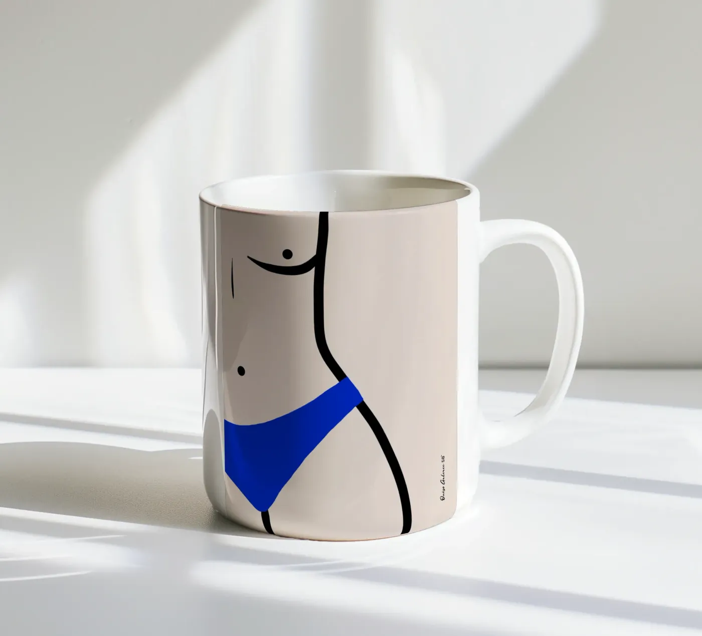 Starlight Echo ceramic mug by Mike Leymi