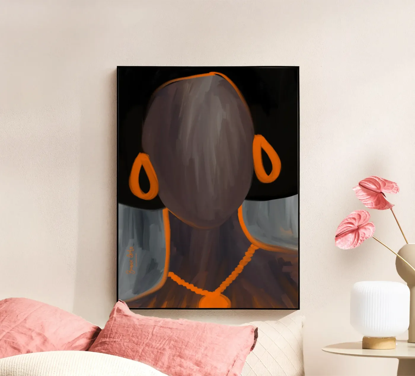 Afro Dynasty Acryl-Glas von Mathudace Créas