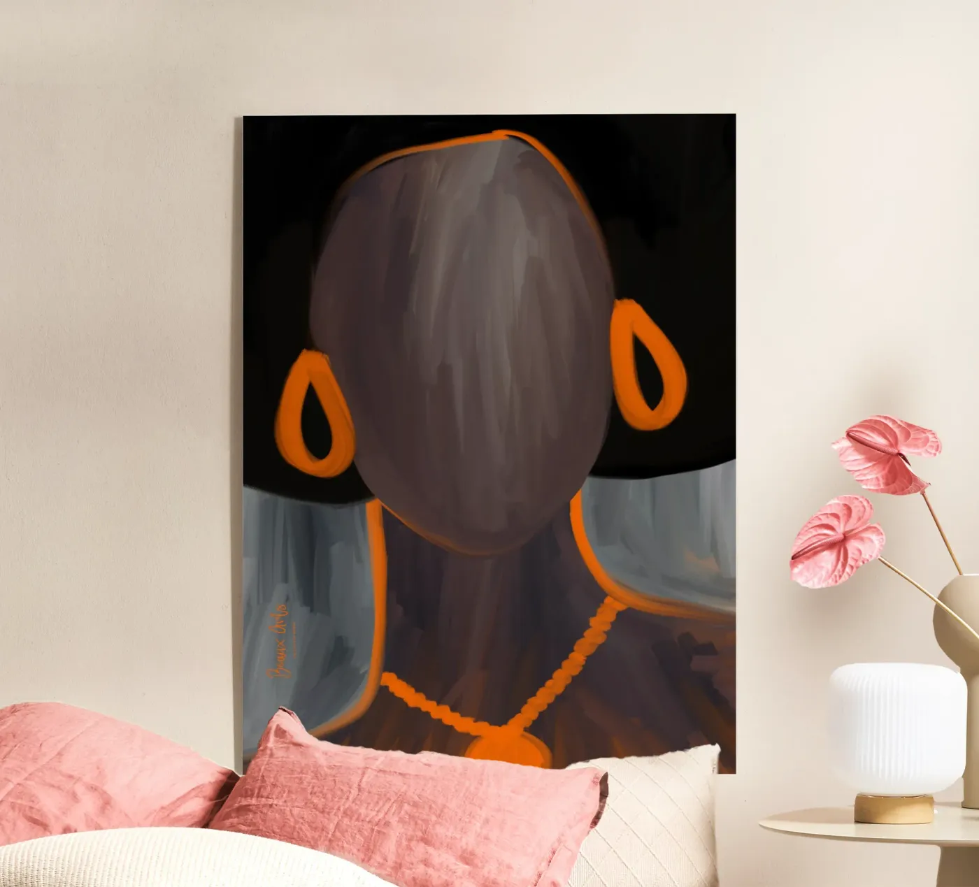 Afro Dynasty Acryl-Glas von Mathudace Créas