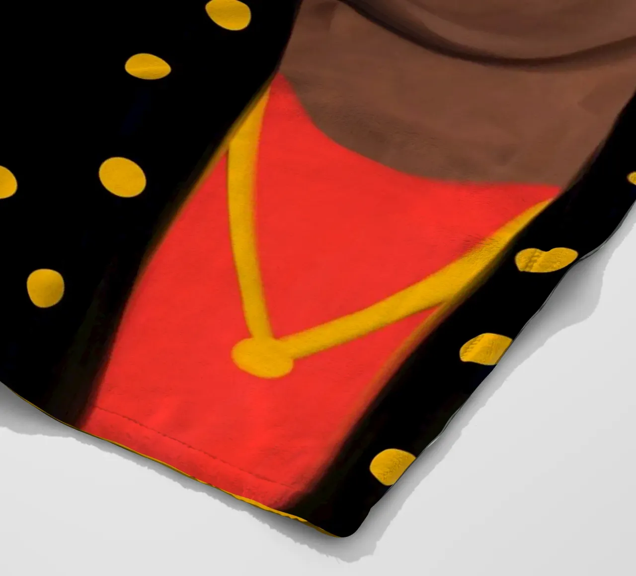 Afro Frame fleecedeken van Mathudace Créas