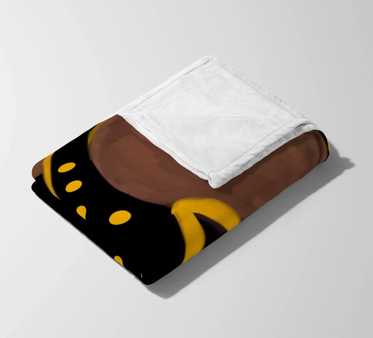 Afro Frame fleecedeken van Mathudace Créas