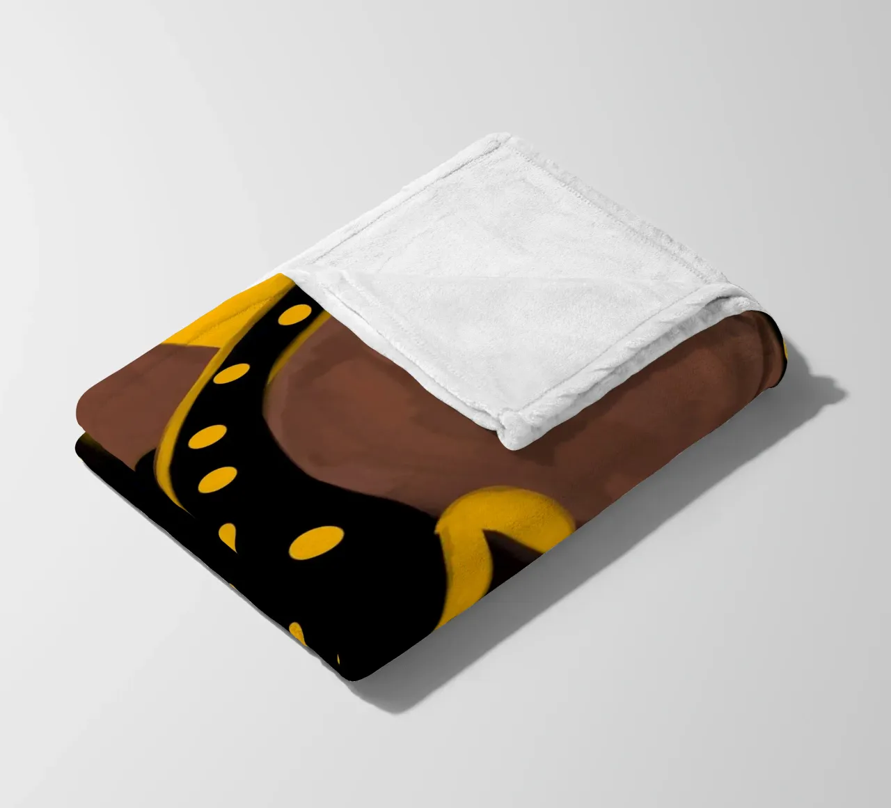 Afro Frame fleecedeken van Mathudace Créas